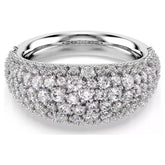 Sublima ring White, Rhodium plated